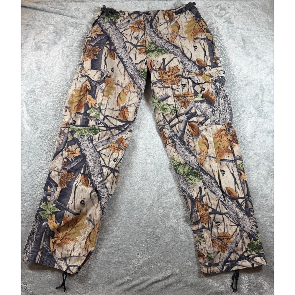 Big Bill M-Tall Vtg Realtree Camo Hunting Cargo Pants Cotton USA Style